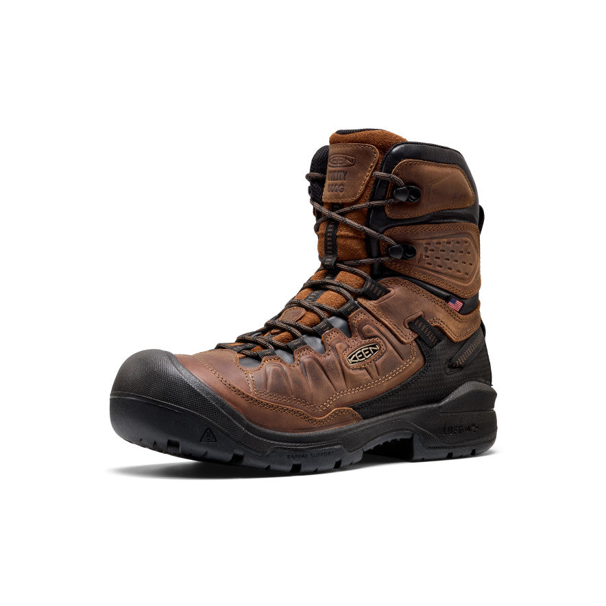 Men's Targhee IV 8 Insulated Waterproof Work Boot (Carbon Toe) | Bison/Black - Image 3
