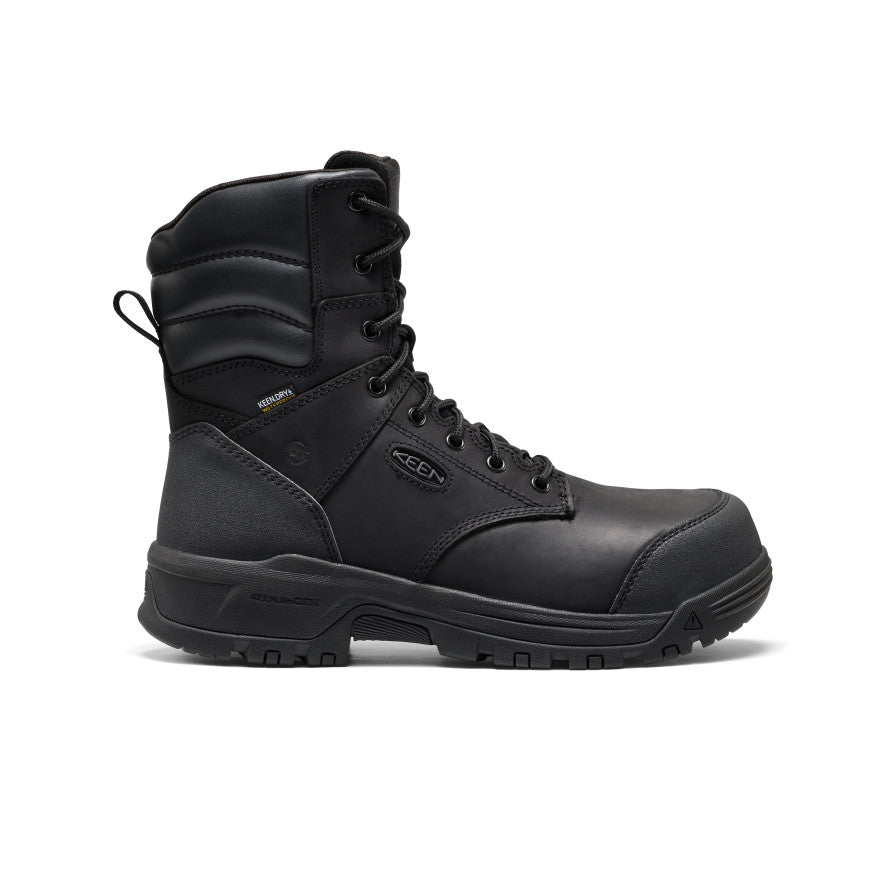 Men's CSA Evanston+ 8 Waterproof Boot (Carbon Toe)  |  Black/Black