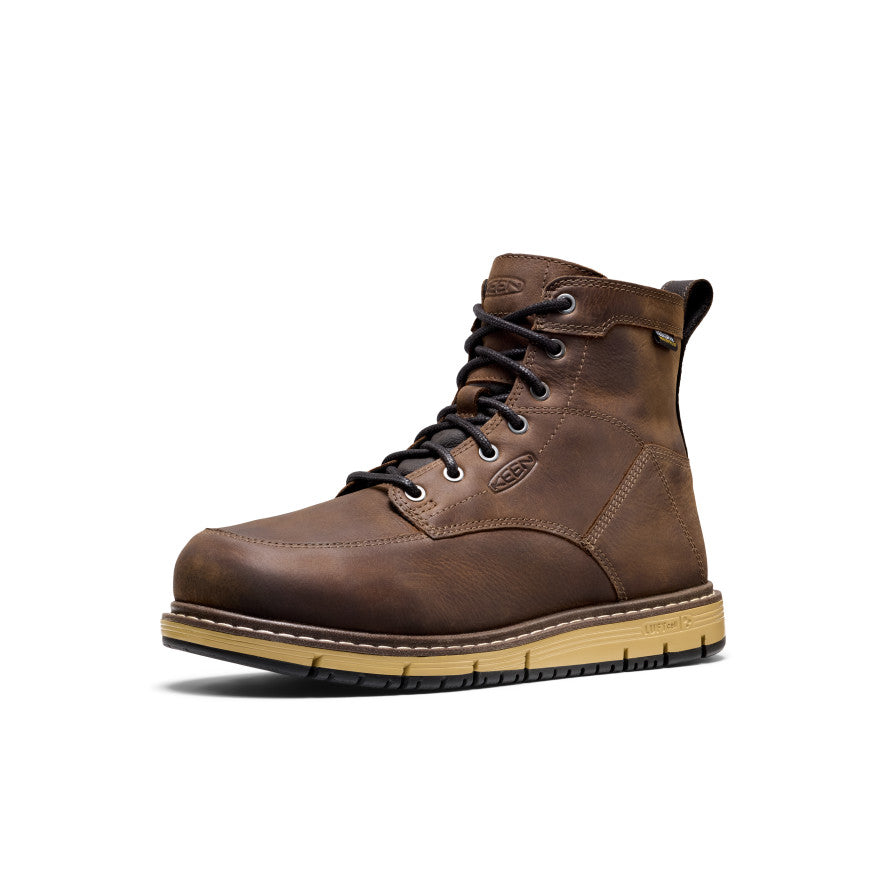 Men's San Jose 6 Waterproof Boot (Aluminum Toe) | Cascade Brown/Black - Image 2