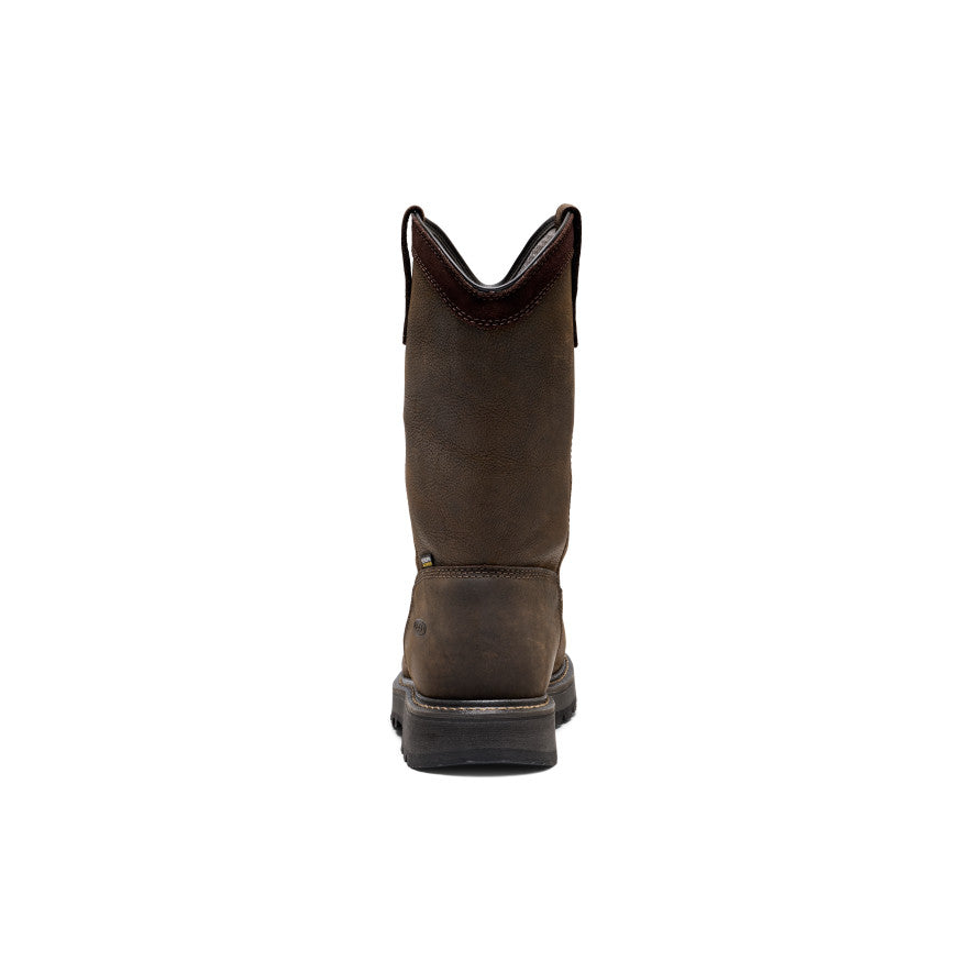 Men's Cincinnati Pull-On 90° Heel Waterproof Work Boot (Carbon Toe) | Chocolate Brown/Black - Image 5