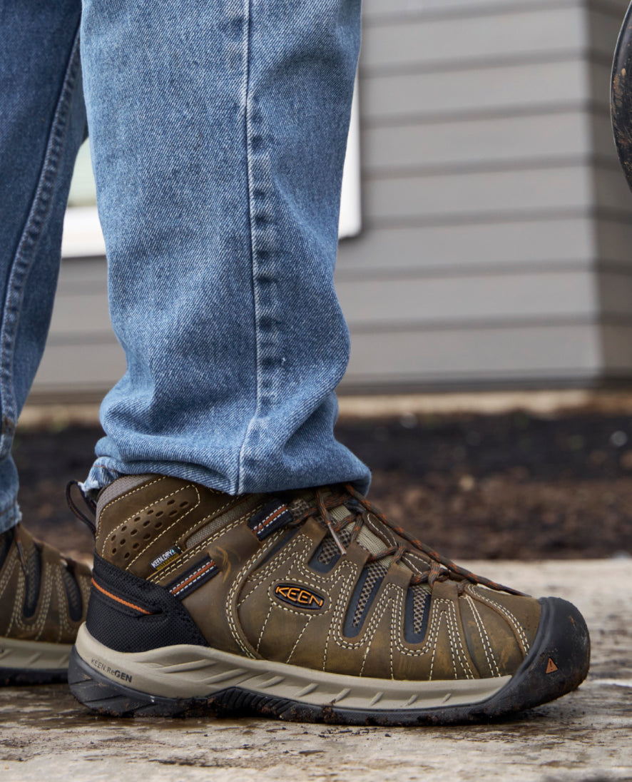 Men's Flint II Waterproof Mid (Soft Toe)  |  Black Olive/Brindle - Image 7
