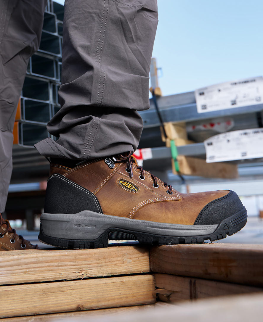 Men's Evanston 6 Waterproof Boot (Soft Toe) | Bison/Black - Image 8