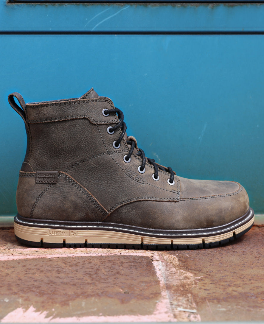 Men's San Jose 6 Waterproof Boot (Aluminum Toe) | Cascade Brown/Black - Image 8