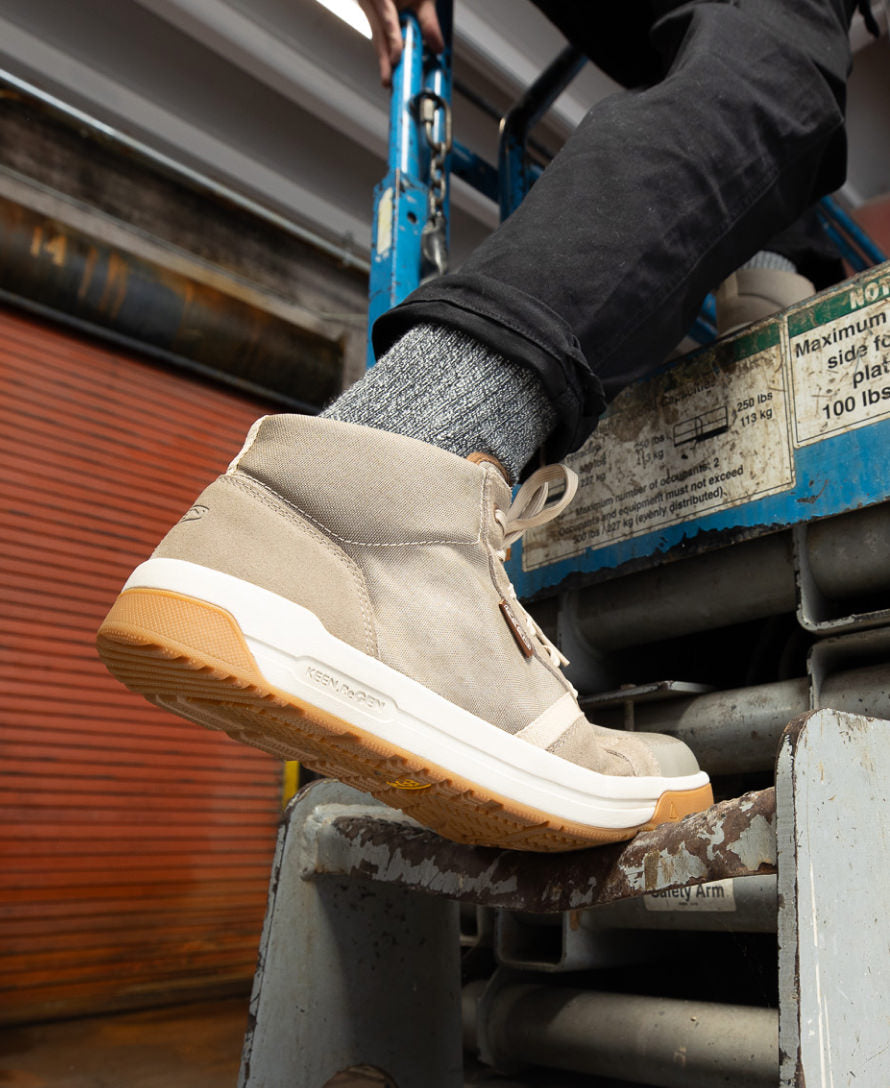 Men's Kenton Mid Work Shoe (Carbon Toe) | Brindle/Gum - Image 9