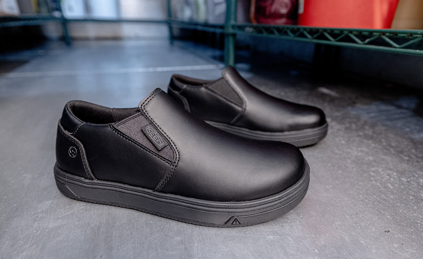 Men's Kenton Shift WTX Work Shoe (Soft Toe) | Black/Black - Image 7