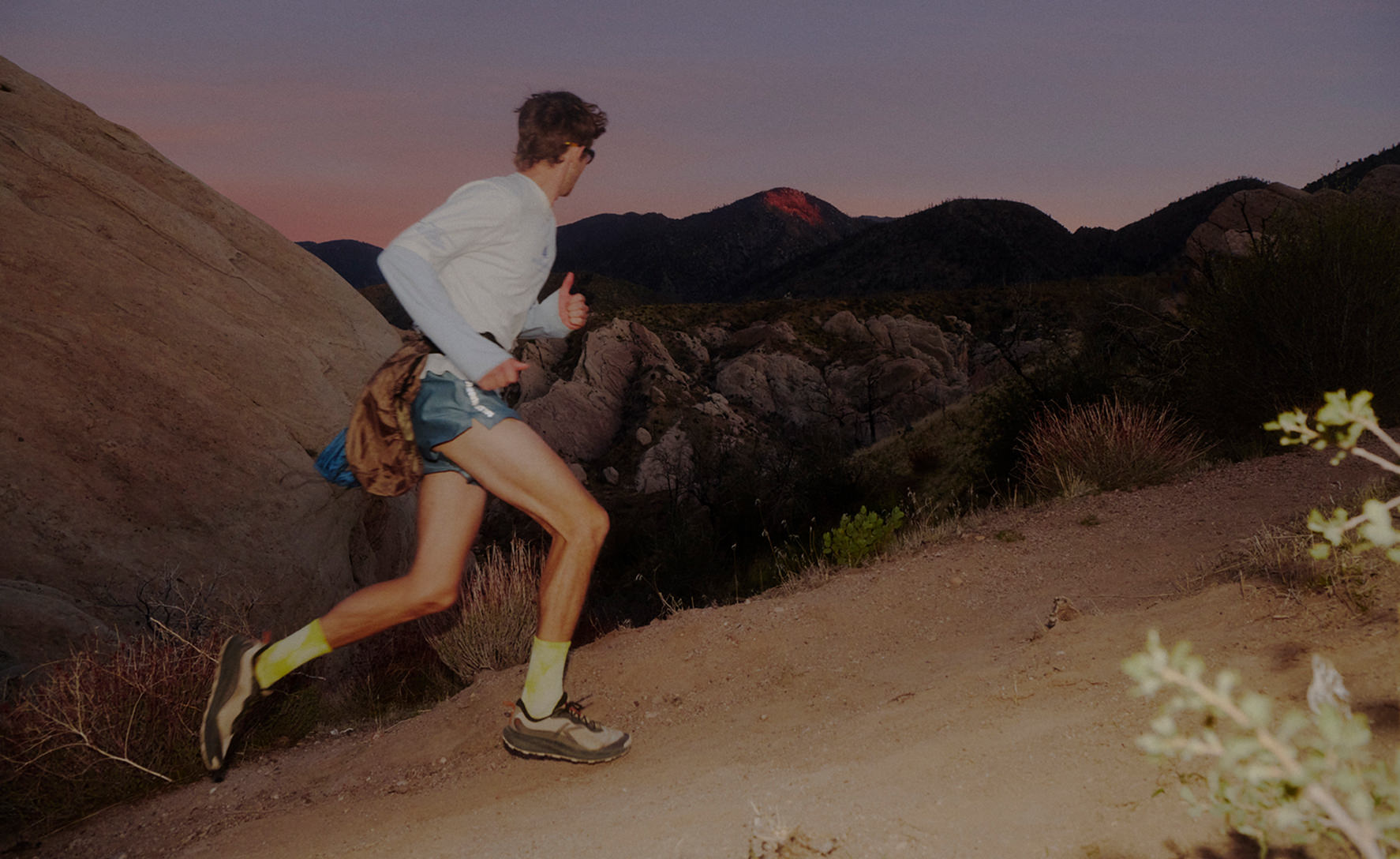 Men's Wander Trail Running Shoe | Star White/Desert Sage - Image 7