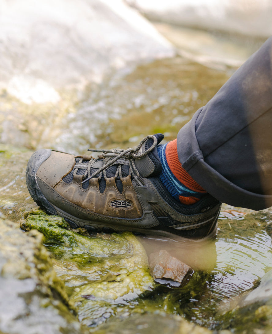 Men's Targhee III Waterproof | Black Olive/Golden Brown - Image 9