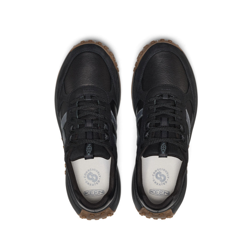 Men's KS86 Leather Sneaker | Black - Image 4