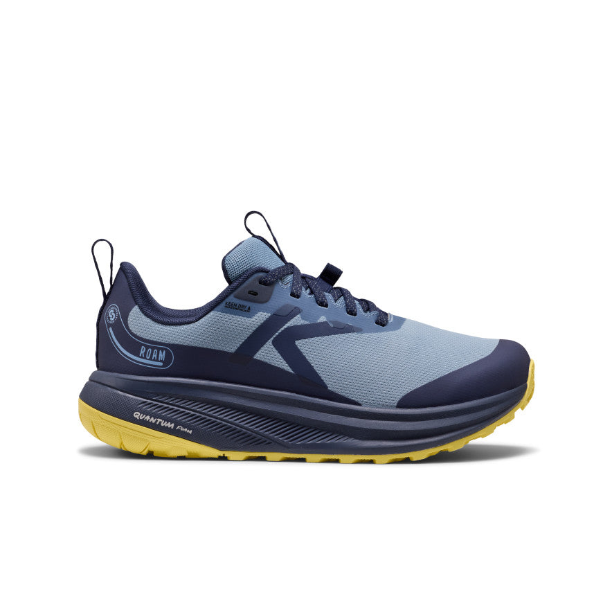 Women's Roam Waterproof Trail Running Shoe  |  Faded Denim/Lemon Grass