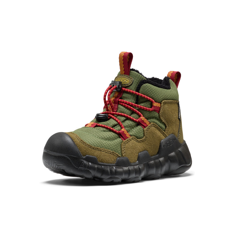 Little Kids' Hypowser Waterproof Chukka | Forest Night/Garnet - Image 3