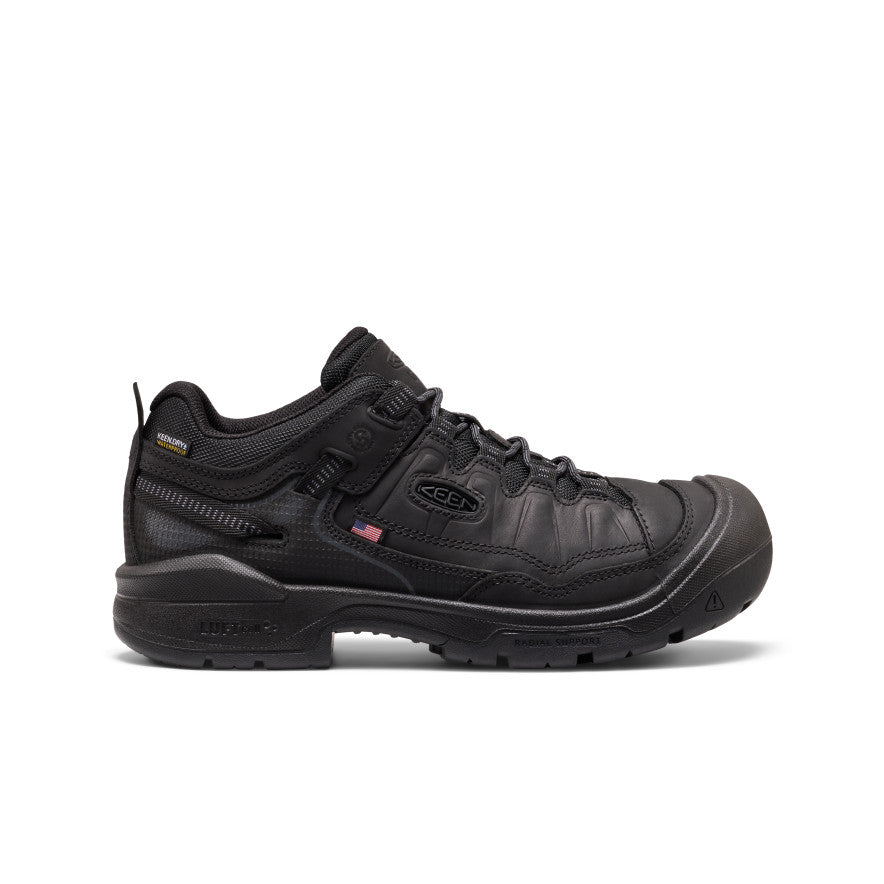 Men's Targhee IV Waterproof Work Shoe (Soft Toe)  |  Black/Black